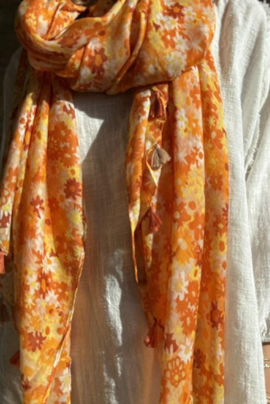 Woodstock Tassel Scarf Marigold